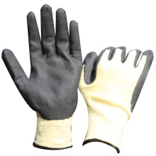 NMSAFETY corte resistente uso guantes de palma de espuma de nitrilo